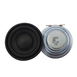Enceinte audio universelle - gamme complète - compatible Bluetooth - 40mm - 4 Ohm - 5W - 2 pièces