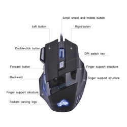 Wired gaming optical mouse - LED - 5500DPIMouses