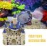 Mini castello bianco-blu - decorazione dell'acquario