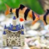Mini castello bianco-blu - decorazione dell'acquario