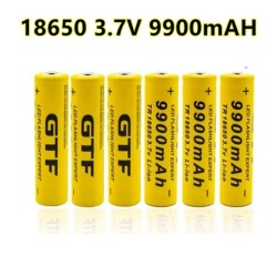 3.7V - 9900mah - 18650 - Batteria Li-on - ricaricabile