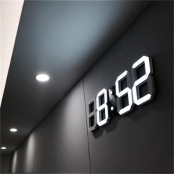 Moderno orologio da parete 3D - LED - sveglia digitale - con luce