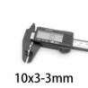 N35 - magnete al neodimio - svasato - 10mm * 3 mm - con foro 3mm