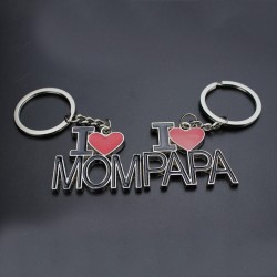 I Love Mom - I Love Dad - portachiavi
