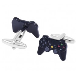 Black PS remote controller - cufflinksCufflinks