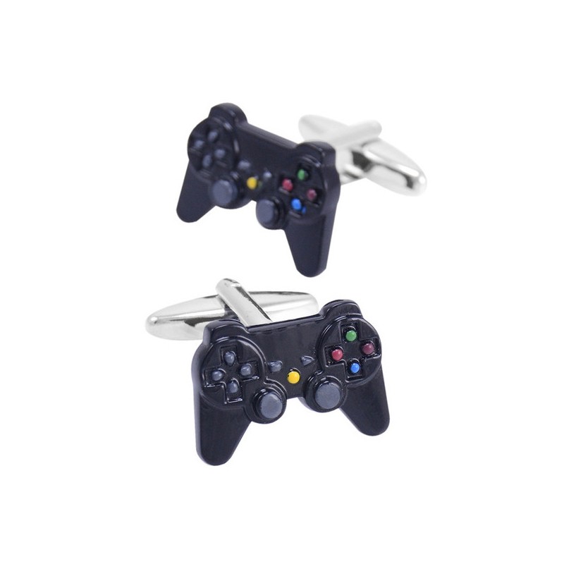 Black PS remote controller - cufflinksCufflinks