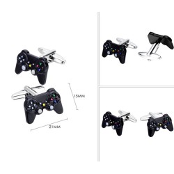 Black PS remote controller - cufflinksCufflinks