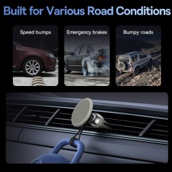 Baseus - magnetic phone holder - rotatable - for air vent / dashboardHolders