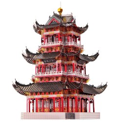 Torre JUYUAN - puzzle in metallo - modello di assemblaggio