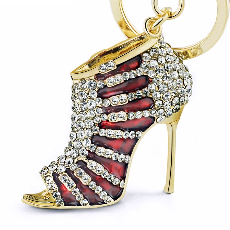 Crystal high heel shoe - keychainKeyrings
