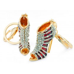 Chaussure à talon haut en cristal - porte-clés