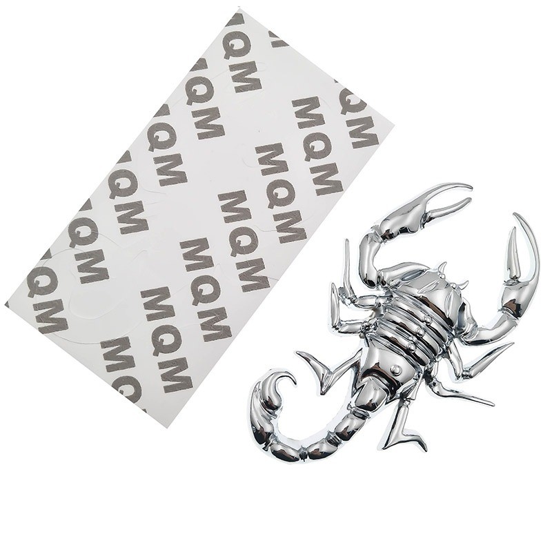 Metal scorpion - emblem - car stickerStickers