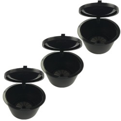 Plastic coffee capsules - refillable - for Dolce Gusto - 3 piecesCoffee ware