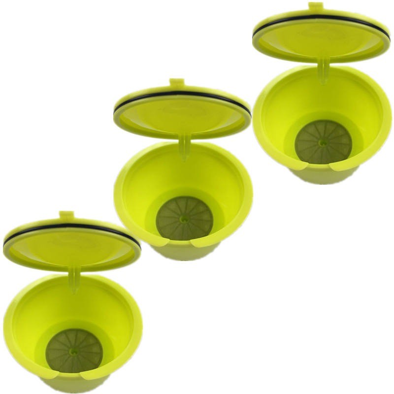 Plastic coffee capsules - refillable - for Dolce Gusto - 3 piecesCoffee ware
