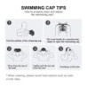 Cuffia da nuoto in silicone - protezione orecchie/capelli lunghi - impermeabile