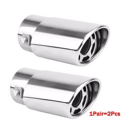 Tubo di scarico universale per auto - marmitta - acciaio inox - 2 pezzi