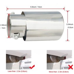 Universal car exhaust pipe - muffler - stainless steelExhaust mufflers