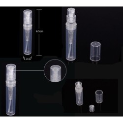 Contenants de parfum vides - bouteilles en plastique - avec atomiseur - 20 pièces