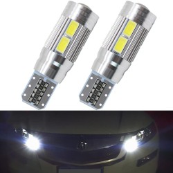 Lampadina per auto - LED - T10 W5W - 10 SMD - 12V - 2 pezzi