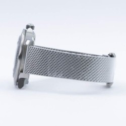PAGANI - montre automatique en acier inoxydable - bracelet en maille - étanche - blanc