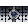 PAGANI - montre automatique en acier inoxydable - bracelet en maille - étanche - bleu