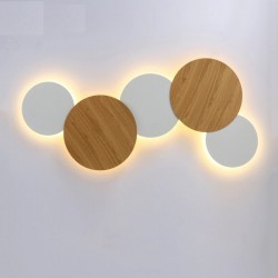 Style nordique moderne - lumière LED - applique murale ronde