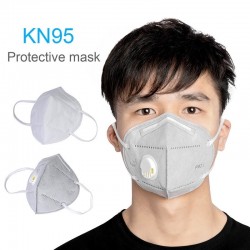 KN95 - PM2.5 - maschera protettiva bocca/viso - con valvola aria - antibatterica - anti coronavirus