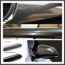 Film vinyle en fibre de carbone - haute brillance - autocollant voiture/moto