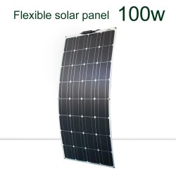 Kit panneau solaire - flexible - 100W / 200W / 300W - 12V / 24V - avec connecteur PV - module chargeur de batterie