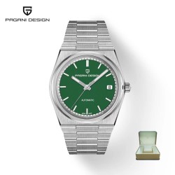 PAGANI DESIGN - montre de sport automatique - étanche - acier inoxydable - vert