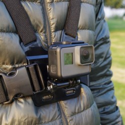 Adjustable chest strap - phone / GoPro camera holderMounts