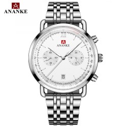 ANANKE - montre à quartz classique - étanche - acier inoxydable