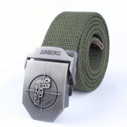 Cintura militare in tela - fibbia in metallo con pistola