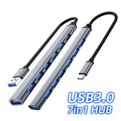 Tipo-C / USB A - HUB USB 3.0 - OTG - 4/7 porte - splitter - adattatore