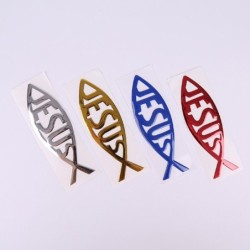 Jesus / fish symbol - car stickerStickers