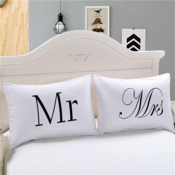 Mr & Mrs - federa per cuscino - 2 pezzi