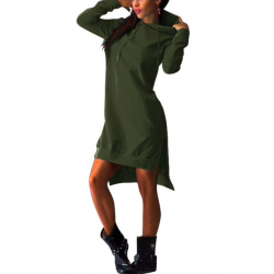 Women's hooded dress - long pulloverHoodies & Jumpers