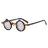 Petites lunettes de soleil rondes - verres rabattables - UV400