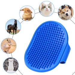 Brosse de toilettage pour chiens/chats - peigne en caoutchouc - manche anneau réglable