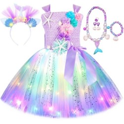 Abito da principessa/sirena - con LED - costume da bambina