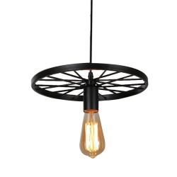Vintage ceiling lamp - iron wheelCeiling lights