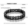 Retro stainless steel bracelet - motorcycle chain designBracelets