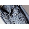 Giacca di jeans corta - con perle decorative