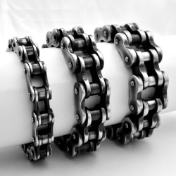 Bracciale in acciaio inossidabile - maglie della catena della motocicletta