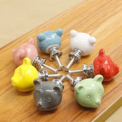 3D ceramic bear - furniture handles - knobsFurniture