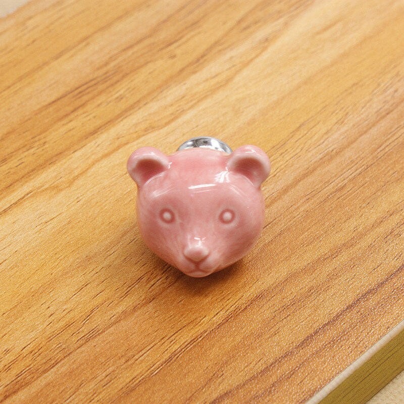 3D ceramic bear - furniture handles - knobsFurniture