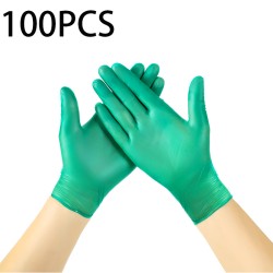 Guanti monouso in nitrile - multiuso - impermeabili - verdi - 100 pezzi