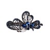 Elegante fermaglio per capelli - cristalli blu - fiori - farfalle - fiocchi