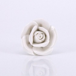 Maniglie per mobili in ceramica - pomoli a forma di rose - 10 pezzi