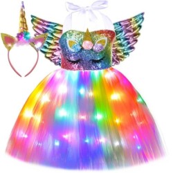Costume da unicorno - vestito - con LED